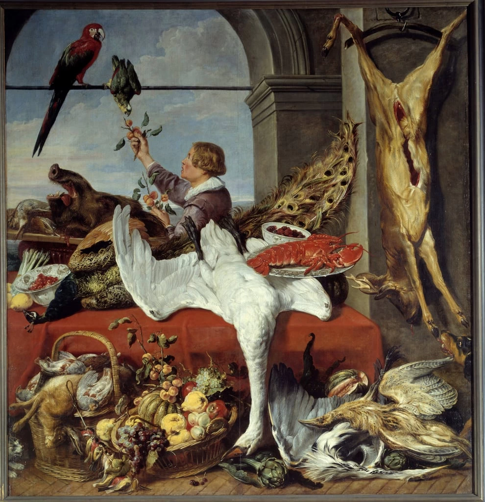 Natura morta con selvaggina e papagalli - Musee des Beaux, Arts, Caen